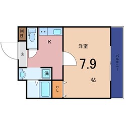 ヴィラナリー太子橋今市の物件間取画像